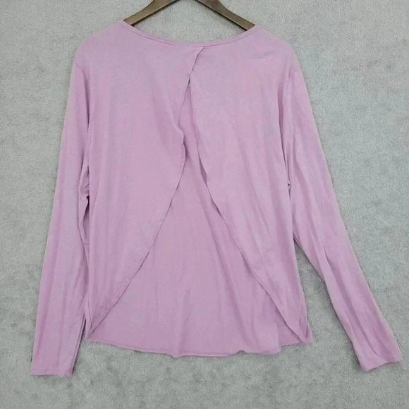 NWT Fabletics Millie Women's Split Back Essential Top XXL Lavender 21CT - Picture 2 of 8